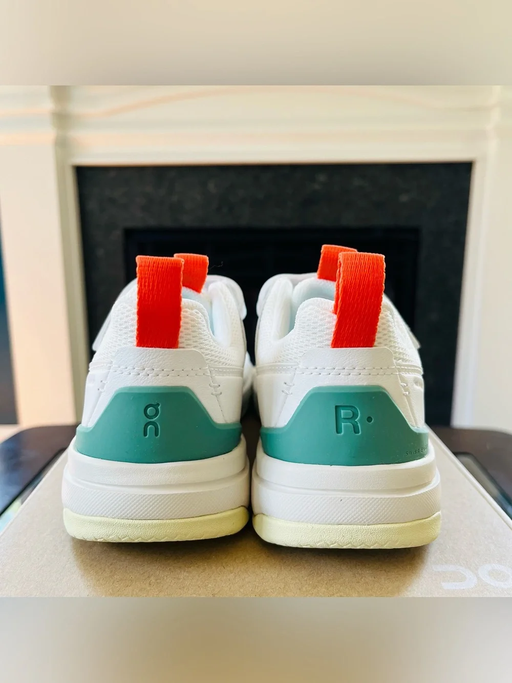 Sz 1K On THE ROGER Kids Unisex Sneakers White/Green 3KE10010840